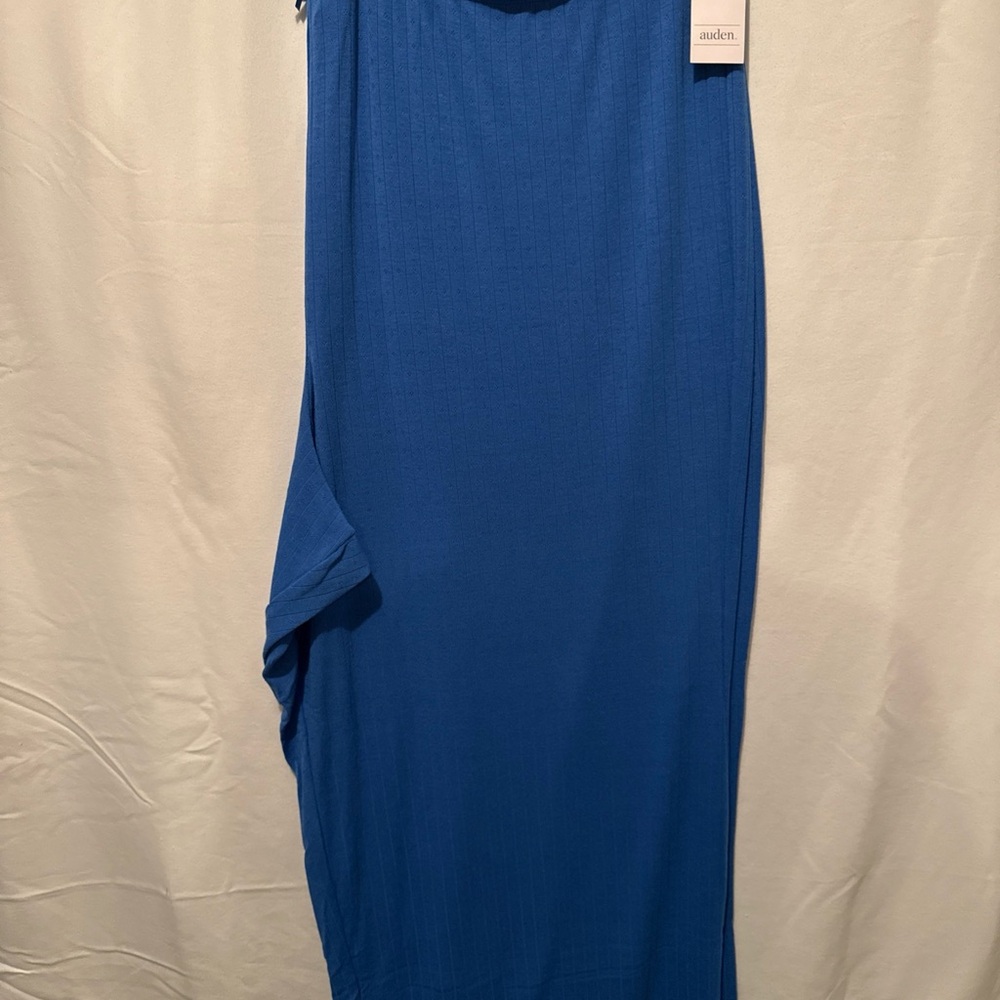 Auden Blue Cozy wide leg sleep pants